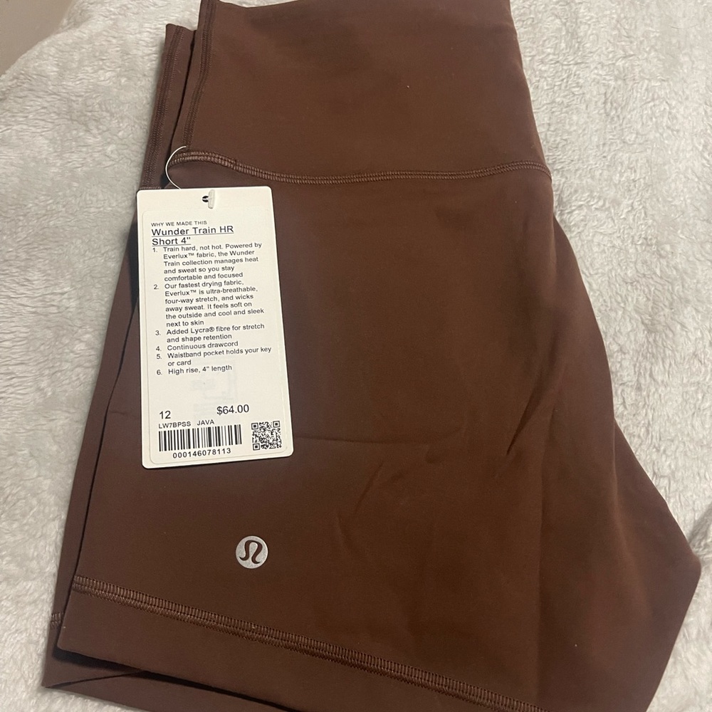 NWT Lululemon Wunder Train Short 12